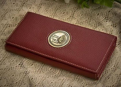 What are genuine leather business card h